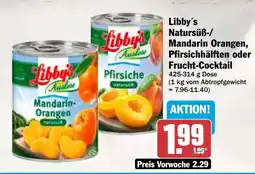 AEZ Libby Mandarin Orangen, Pfirsichhälften oder Frucht-Cocktail Angebot