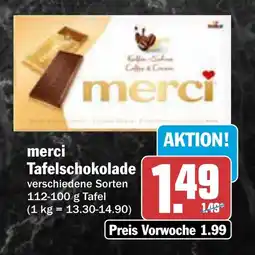 AEZ merci Tafelschokolade Angebot