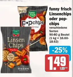 AEZ funny frisch Linsenchips oder pop- popchips chips Angebot