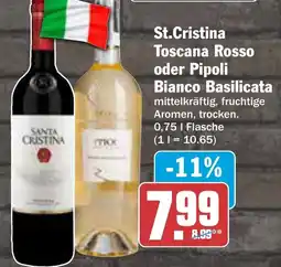 AEZ St.Cristina Toscana Rosso oder Pipoli Bianco Basilicata Angebot