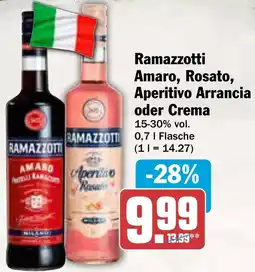 AEZ Ramazzotti Amaro, Rosato, Aperitivo Arrancia oder Crema Angebot