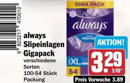 AEZ always Slipeinlagen Gigapack Angebot