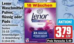 AEZ Lenor Waschmittel Pulver, flüssig oder Pods Angebot
