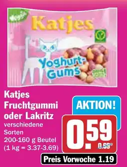 AEZ Katjes Fruchtgummi oder Lakritz Angebot