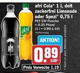 AEZ afri Cola deit zuckerfrei Limonade oder Spezi Angebot