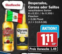 AEZ Desperados, Corona oder Salitos Angebot