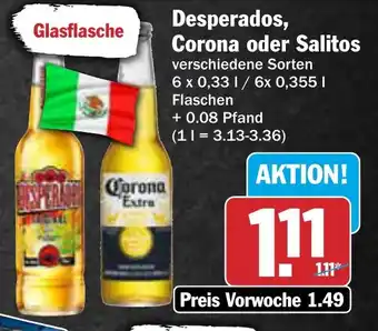 AEZ Desperados, Corona oder Salitos Angebot