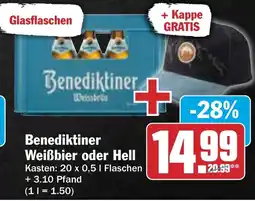 AEZ Benediktiner Weißbier oder Hell Angebot