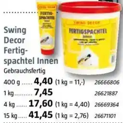 Bauhaus Swing Decor Fertig- spachtel Innen Angebot