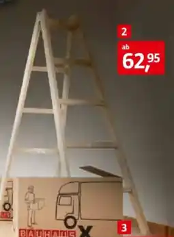 Bauhaus Holz-Doppelsprossenleiter Angebot
