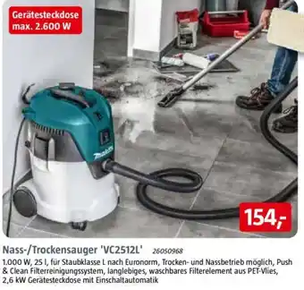Bauhaus Nass-/Trockensauger 'VC2512L' Angebot