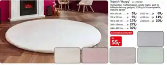 Bauhaus Teppich 'Happy' Angebot
