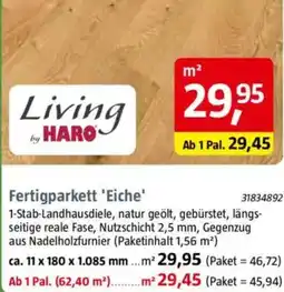 Bauhaus Living by HARO Fertigparkett 'Eiche' Angebot