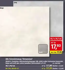 Bauhaus XXL Feinsteinzeug 'Dimension' Angebot