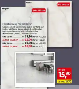 Bauhaus Feinsteinzeug 'Royal Onyx' Angebot