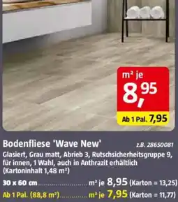 Bauhaus Bodenfliese 'Wave New' Angebot