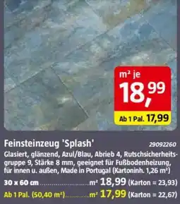 Bauhaus Feinsteinzeug 'Splash' Angebot