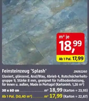 Bauhaus Feinsteinzeug 'Splash' Angebot