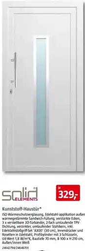 Bauhaus Solid ELEMENTS Kunststoff-Haustür Angebot