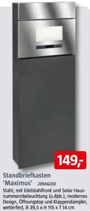 Bauhaus Standbriefkasten 'Maximus' Angebot