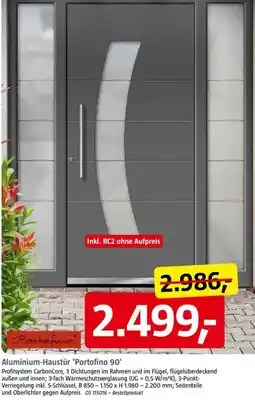 Bauhaus Aluminium-Haustür 'Portofino 90' Angebot