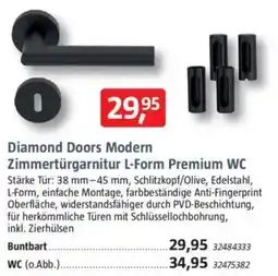 Bauhaus Diamond Doors Modern Zimmertürgarnitur L-Form Premium WC Stärke Angebot
