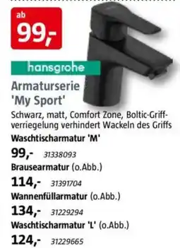 Bauhaus hansgrohe Armaturserie 'My Sport' Waschtischarmatur 'L' Angebot