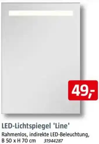 Bauhaus LED-Lichtspiegel 'Line' Angebot