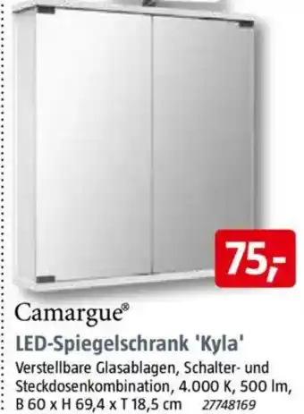 Bauhaus Camargue LED-Spiegelschrank 'Kyla' Angebot