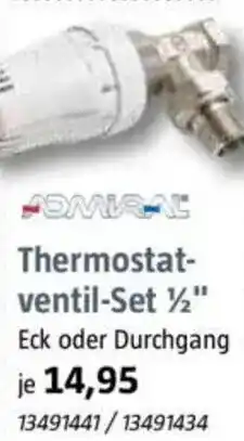 Bauhaus Thermostat- ventil-Set ½" Angebot