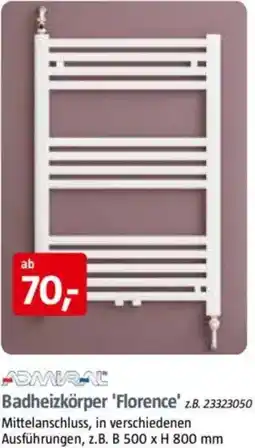 Bauhaus ADMIRAL Badheizkörper 'Florence' Angebot