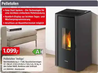 Bauhaus Pelletofen 'Indigo' Angebot