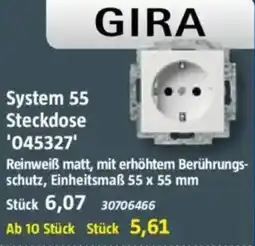 Bauhaus GIRA System 55 Steckdose Angebot