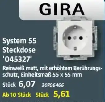 Bauhaus GIRA System 55 Steckdose Angebot