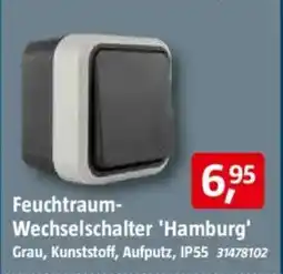Bauhaus Feuchtraum- Wechselschalter 'Hamburg' Angebot