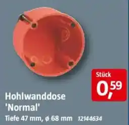 Bauhaus Hohlwanddose 'Normal' Angebot
