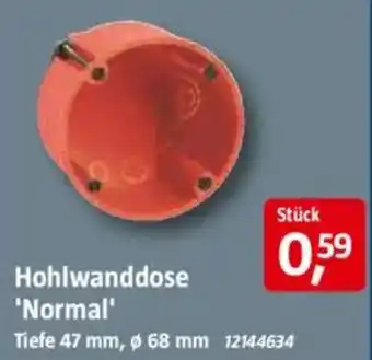 Bauhaus Hohlwanddose 'Normal' Angebot