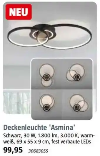 Bauhaus Deckenleuchte 'Asmina' Angebot