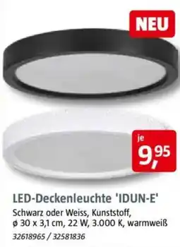 Bauhaus LED-Deckenleuchte 'IDUN-E' Angebot