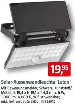 Bauhaus Solar-Aussenwandleuchte 'Luton' Angebot
