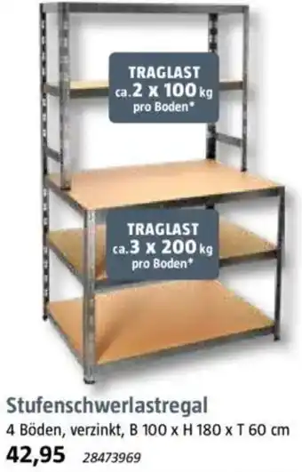 Bauhaus Stufenschwerlastregal Angebot
