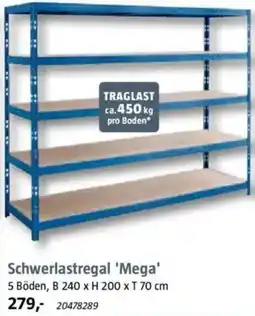 Bauhaus Schwerlastregal 'Mega' Angebot