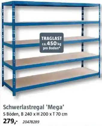 Bauhaus Schwerlastregal 'Mega' Angebot