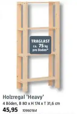 Bauhaus Holzregal 'Heavy' Angebot