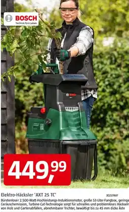Bauhaus BOSCH Elektro-Häcksler 'AXT 25 TC' Angebot