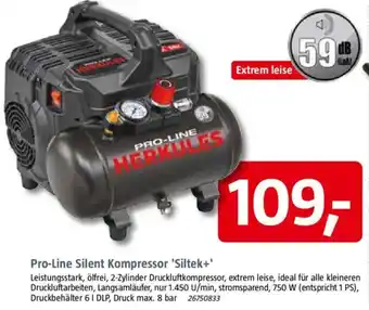 Bauhaus HERKULEX Pro-Line Silent Kompressor 'Siltek+' Angebot