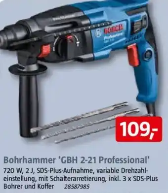Bauhaus BOSCH Bohrhammer 'GBH 2-21 Professional' Angebot