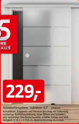 Bauhaus Schiebetürsystem 'Jubidoor 6.1' Angebot