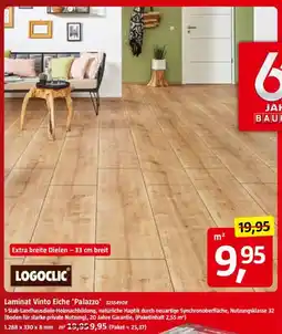 Bauhaus LOGOCLIC Laminat Vinto Eiche 'Palazzo' Angebot