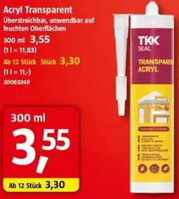 Bauhaus Acryl Transparent TKK SEAL Angebot